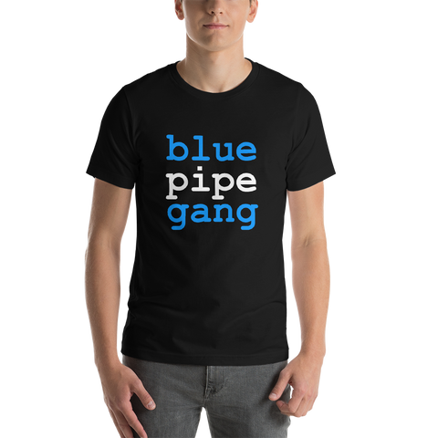 blue pipe gang (dark) t-shirt