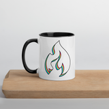 retro flame mug