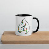 retro flame mug