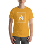 wavy flame (white) t-shirt