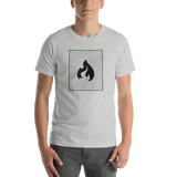wavy flame (black) t-shirt